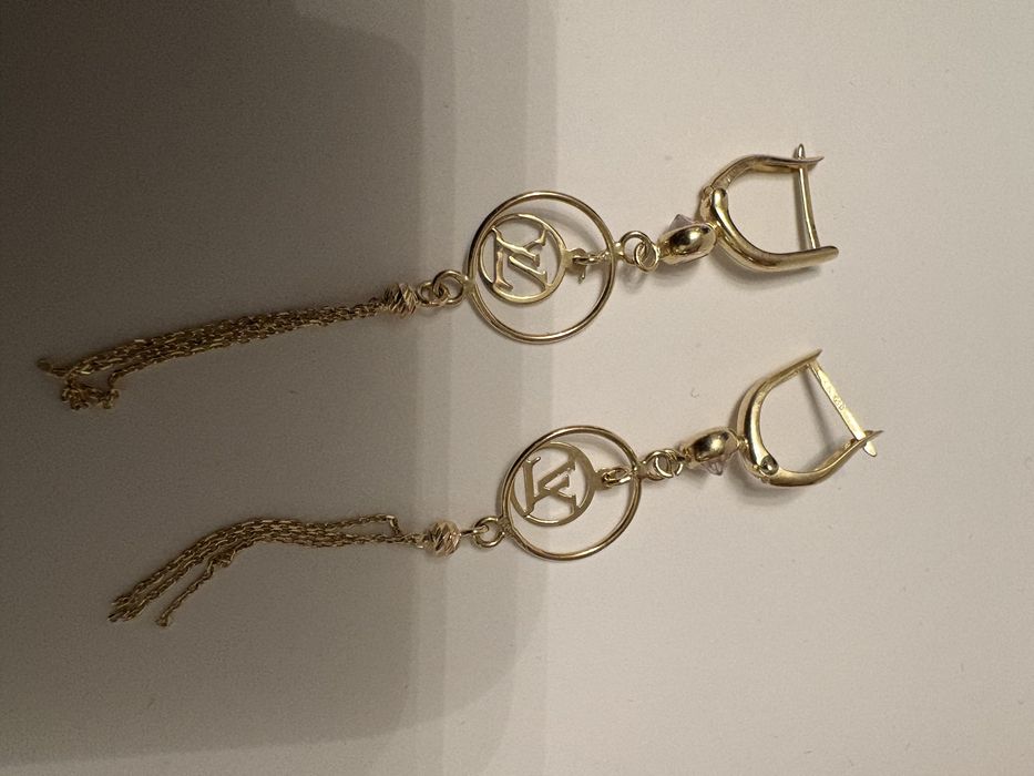 Złote kolczyki – 3,25 g, 70 mm, 14K (próba 585)
