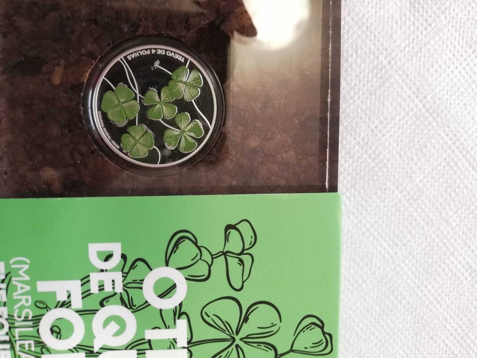 Moeda Prata Proof O Trevo de Quatro Folhas