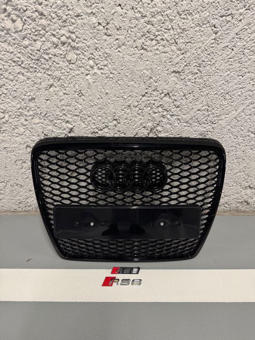 Grill, atrapa zderzak, kratki, plaster miodu. Audi A6 C6