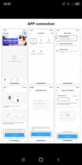 Câmera vigilância Wi-Fi