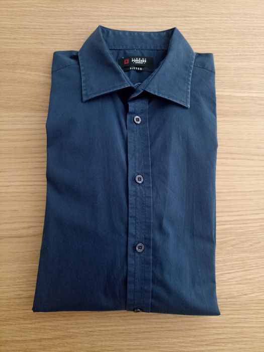 Camisa Lion of Porches – Azul, Tamanho M Fitted