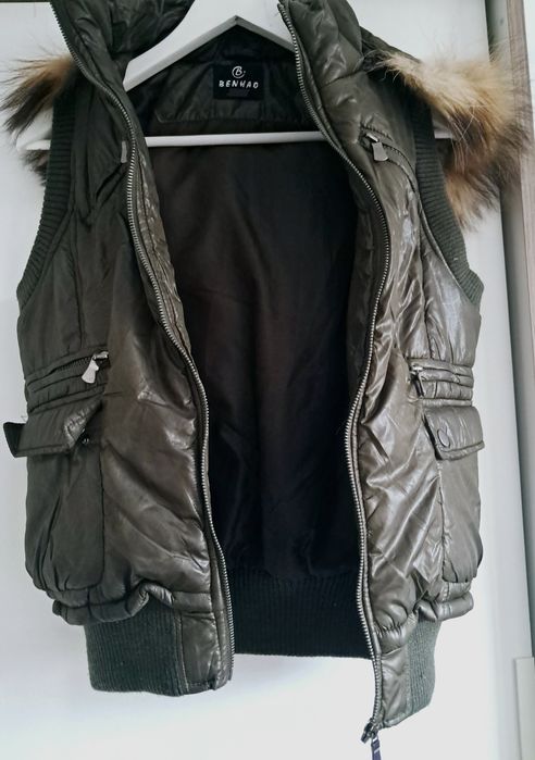 Kamizelka damska z kapturem