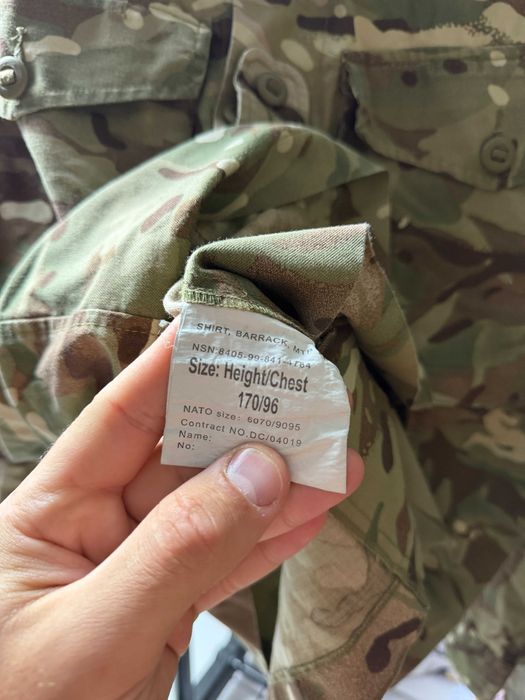 Тактична камуфляжна сорочка кітель British Army MTP мультикам