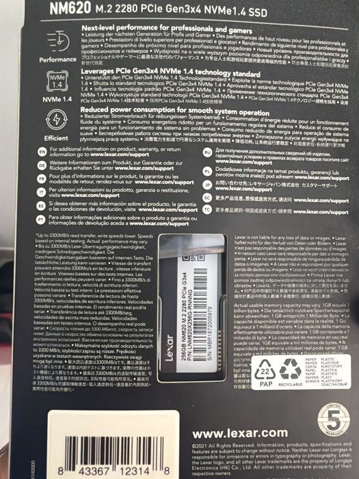 Lexar NM620 256GB