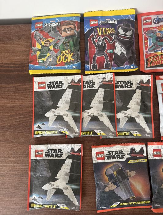 Фігурки Лего Marvel, Star Wars, Ninjago нові