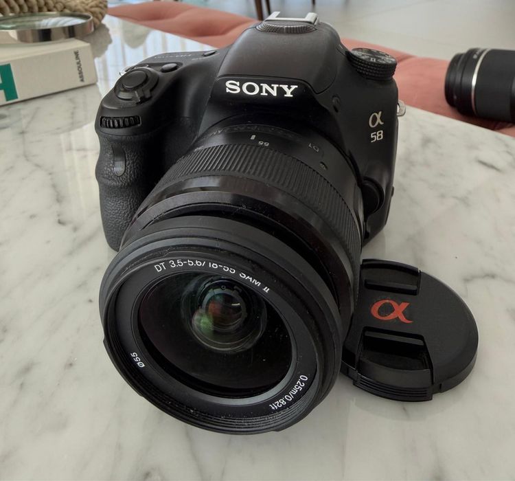 Kit Fotografia: Máquina Sony Alpha a58 + 2 Lentes (18-55 e 55-200)