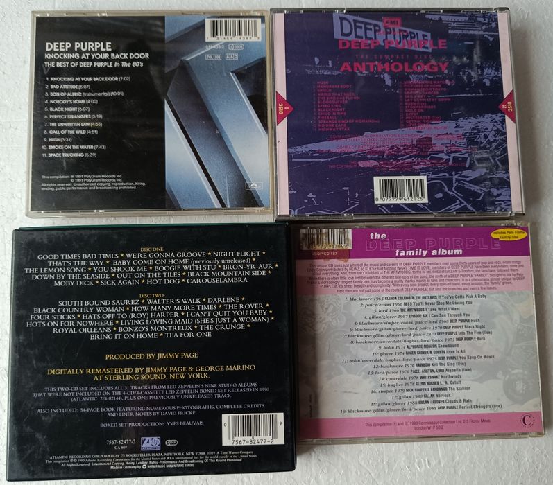Deep purple, LED zeppelin płyty w stanie bdb.