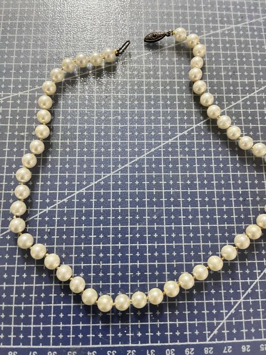 Colar de perolas vintage antigo