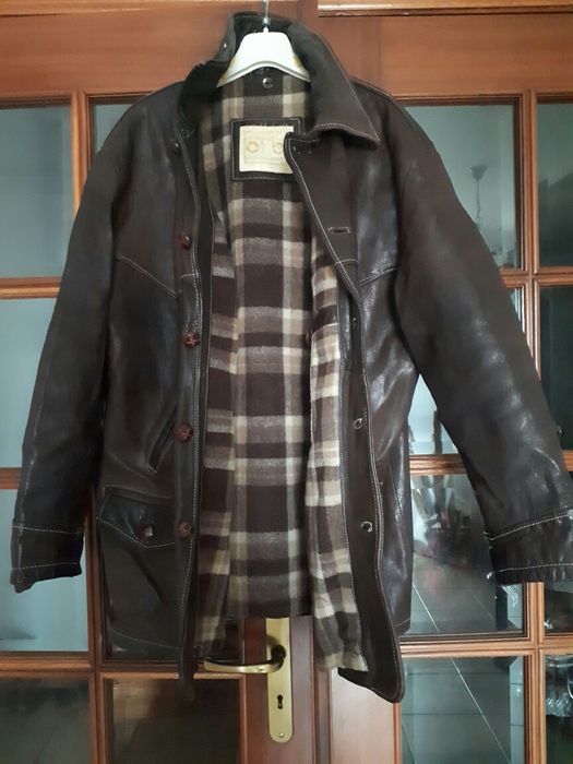 Casaco em Cabedal forrado