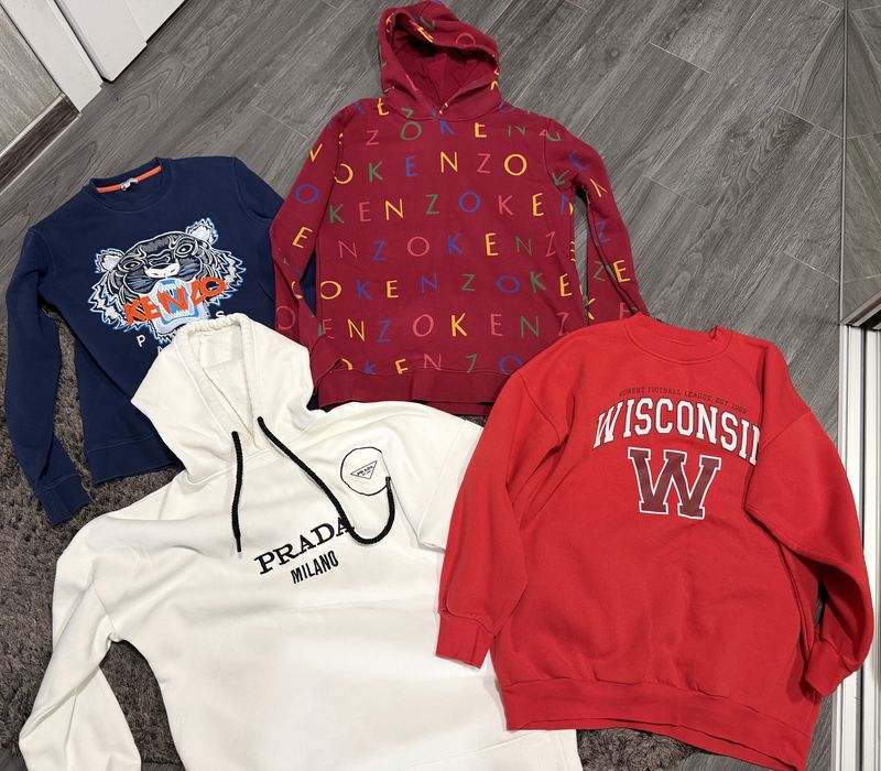 Кофта худі тостовка prada kenzo s - m - l