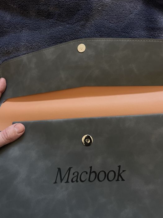 Кожаный чехол для ноутбука макбука macbook air pro