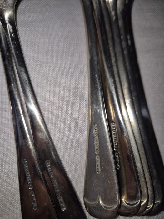 6  Colheres Sobremesa Artel Silver