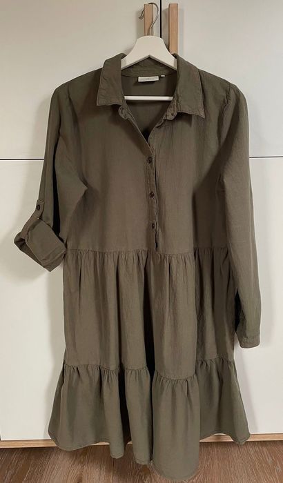Sukienka khaki bawełna S