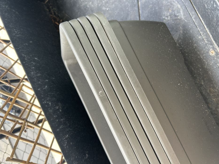 5 vasos longos pretos 600mm