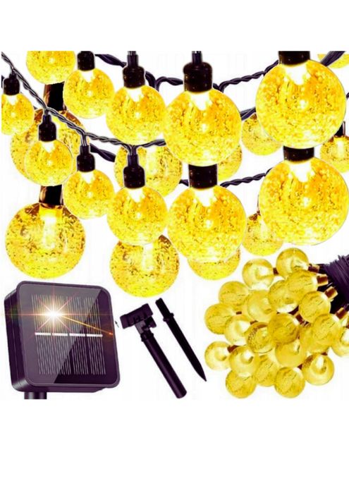 Lampki ogrodowe solar kulki 50led/7m