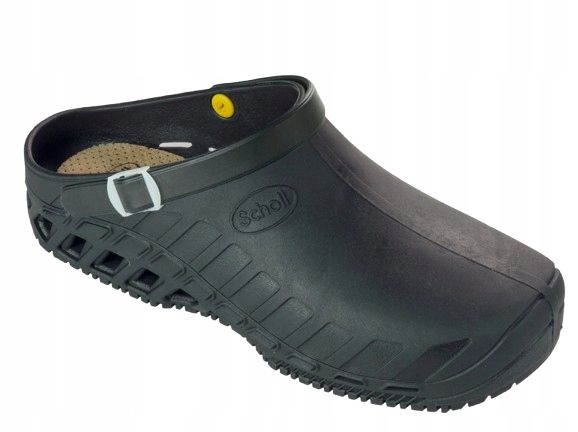 Scholl męskie klapki gumowe czarne casual 40/41 26ka
