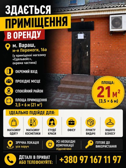 Оренда приміщення