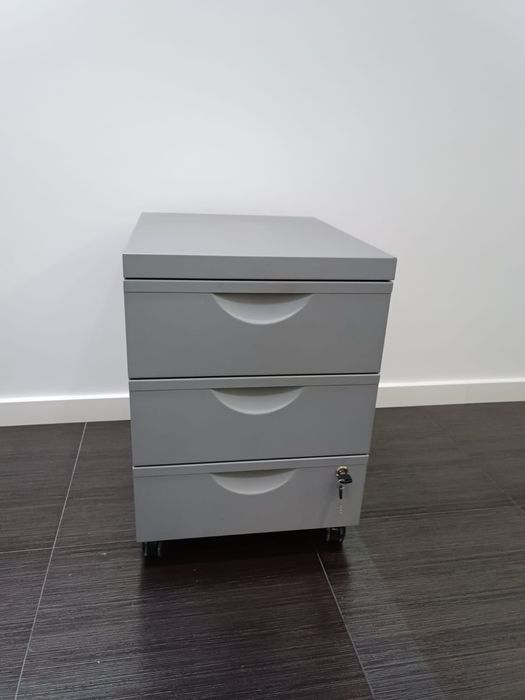 Bloco de gavetas com rodas escritório