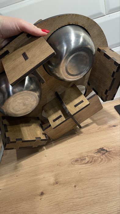 Пивний піднос для снеків та пива на дві миски Beer Brothers