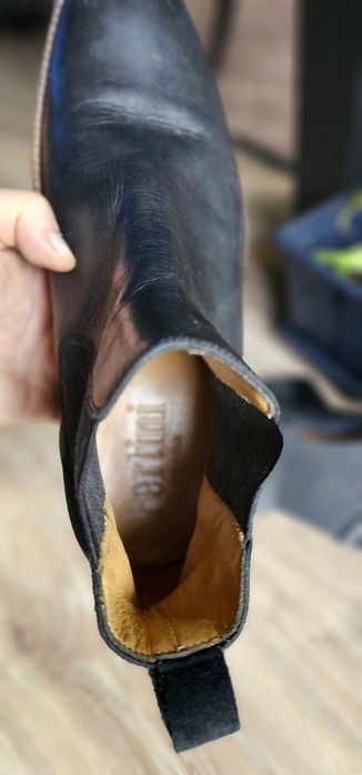 Skórzane Sztylbety męskie Pertini rozmiar 43 wkładka 28cm