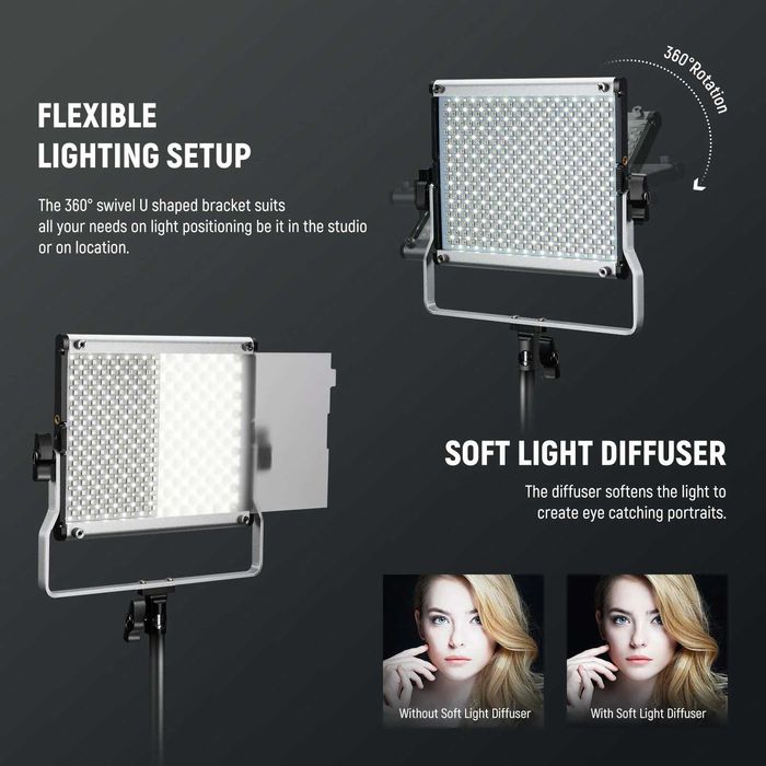 Painel LED Neewer 660 PRO II RGB com Controlo App (NOVO A ESTREAR)