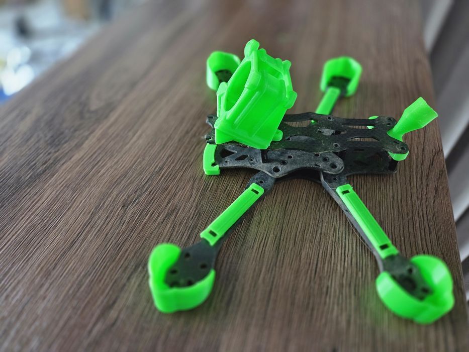Druk 3D do ramy Apex 5 HD– kompletny zestaw TPU FPV