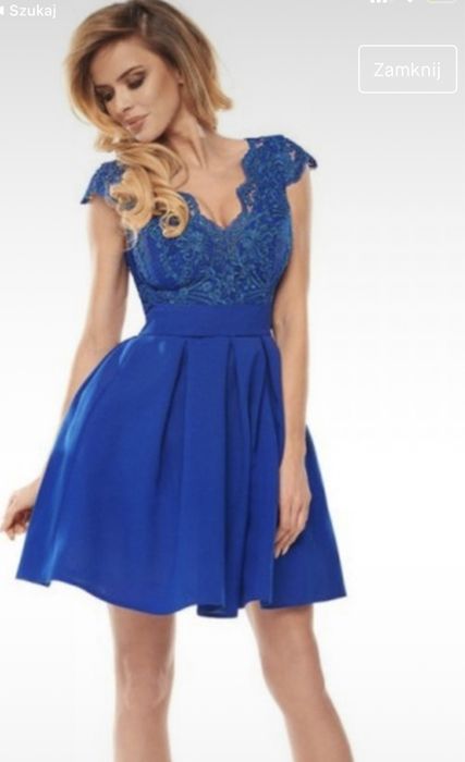 Sukienka chabrowa S/36