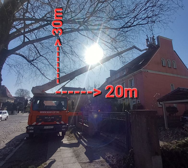 Podnośnik koszowy / zwyżka  30 metrów 320kg