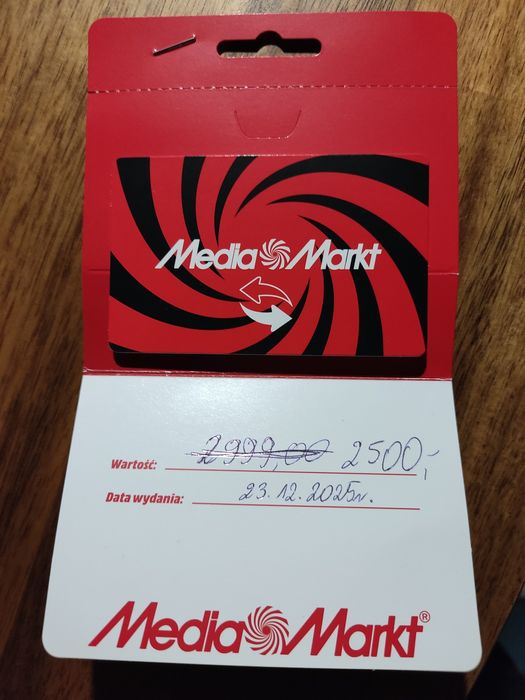 Karta podarunkowa Media Markt 2500