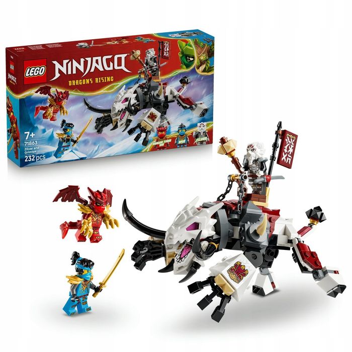 LEGO Ninjago minifigurki smok Grimtak 232 klocki 7+