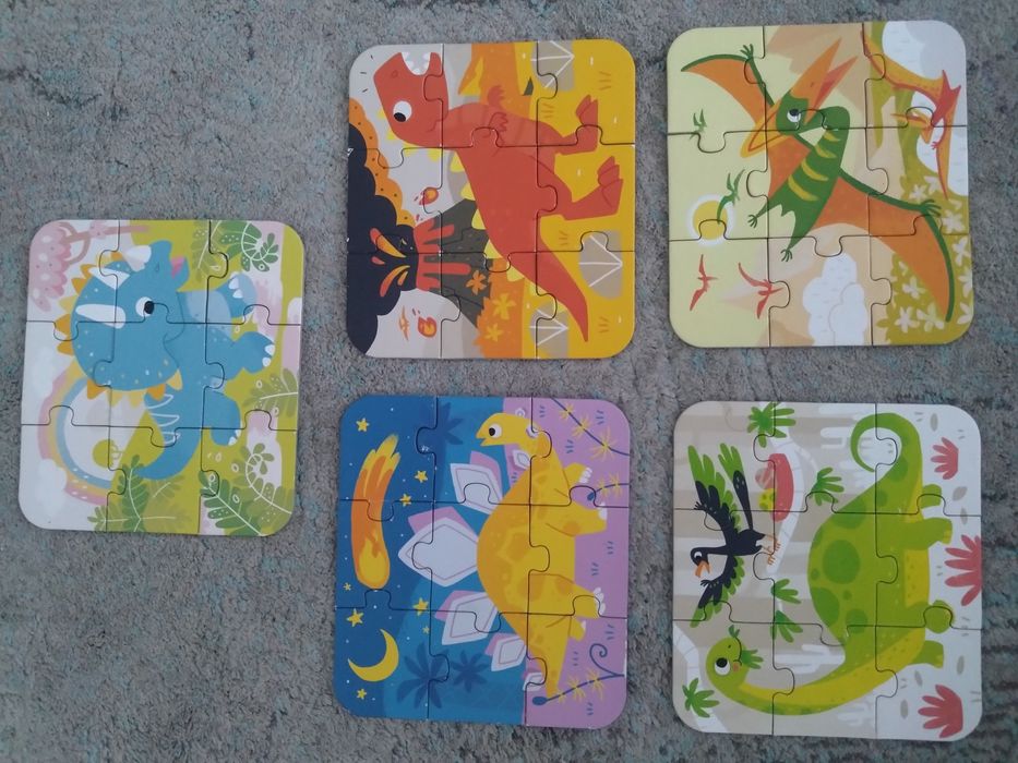 Puzzle progresywne dla maluszków 2+ Czuczu 3 zestawy
