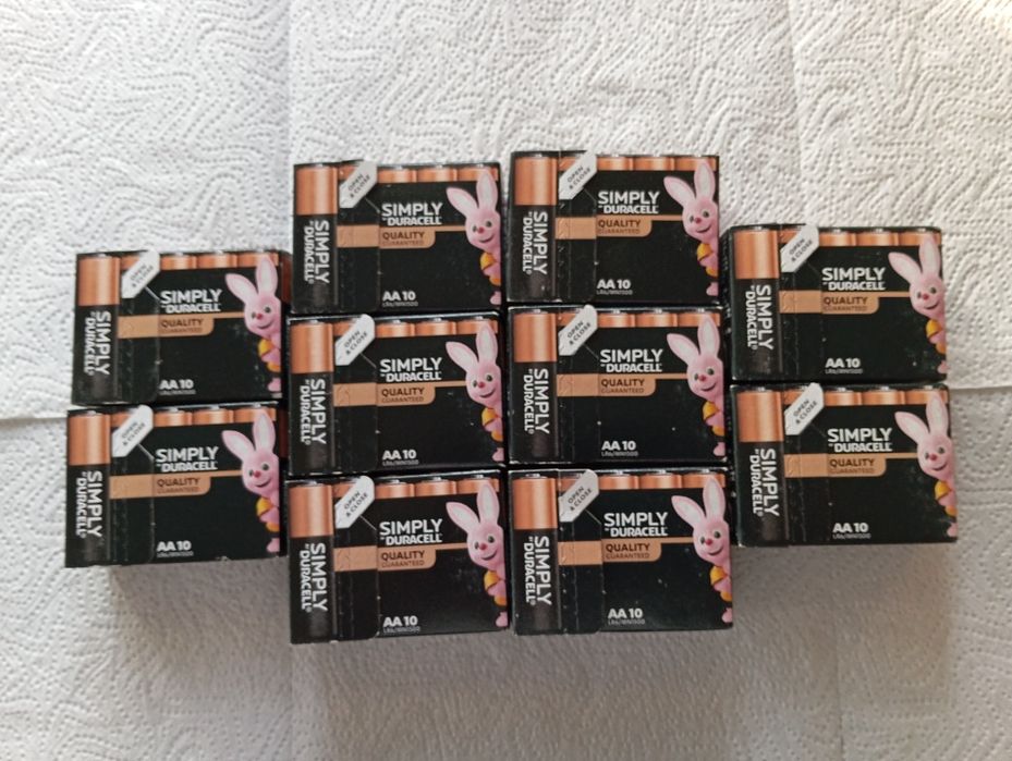 Duracell Simply Baterie alkaliczne AA 10 opk. 100 szt.