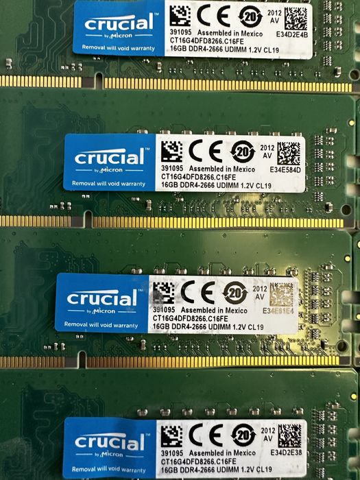 Оперативна пам'ять DDR4 16gb pc4-2666 mhz udimm non-ecc