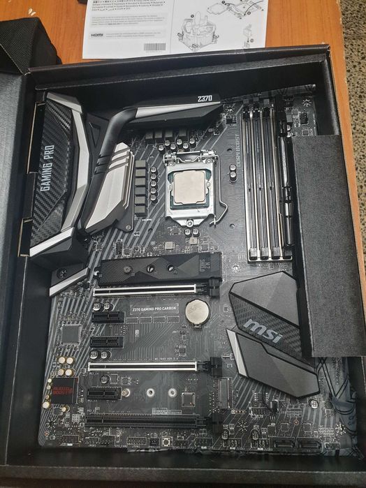 processador intel i7 3.70 + board msi z370+ram gskills ripjaws v16 gb