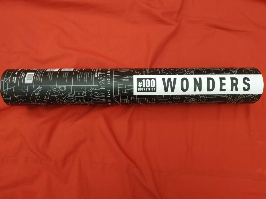 Скретч-постер #100 BucketList Wonders
