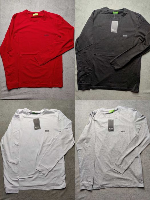 S- XXXL Premium Longsleev Hugo Boss Longi Wyszywane HIT