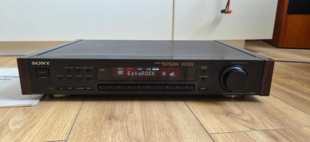Tuner Sony ST-S570ES – czarny | Bardzo dobry stan | Sprawny | Instrukcja|Boczki