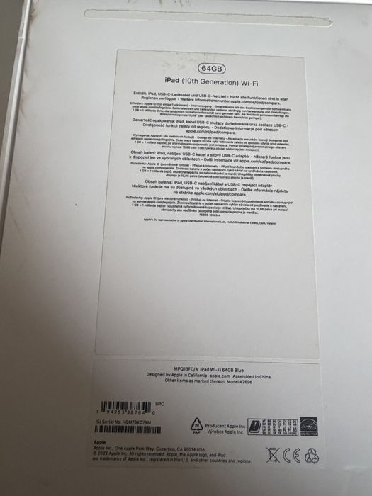 iPad 10 gen 64gb Blue WiFi Idealny