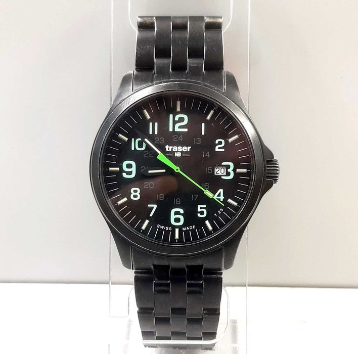 ZEGAREK TRASER P67 Officer PRO GunMetal Black/Lime MADE SWISS 42MM