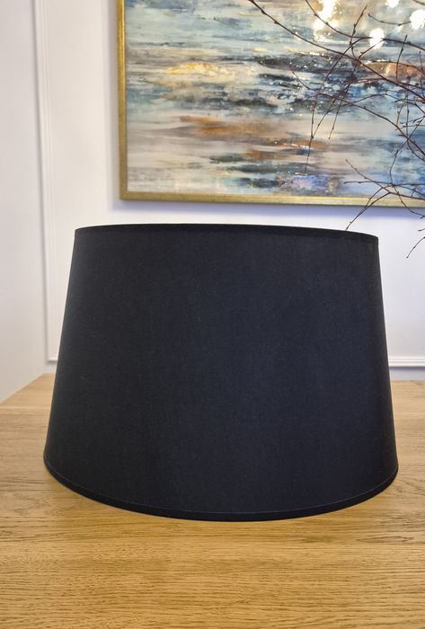 Czarny klosz abażur średnica 45cm duży