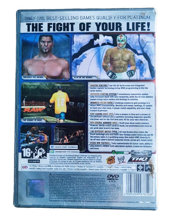 Pudełko WWE SmackDown! vs. Raw 2006 PlayStation 2 (PS2)