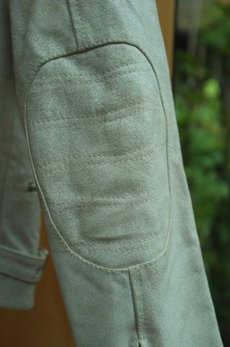 piękna biała ramoneska skórzana rockowa kurtka Vintage