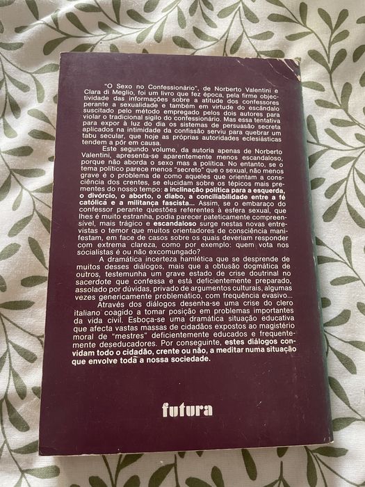 Livro "A Política no Confessionário" - Norberto Valentini