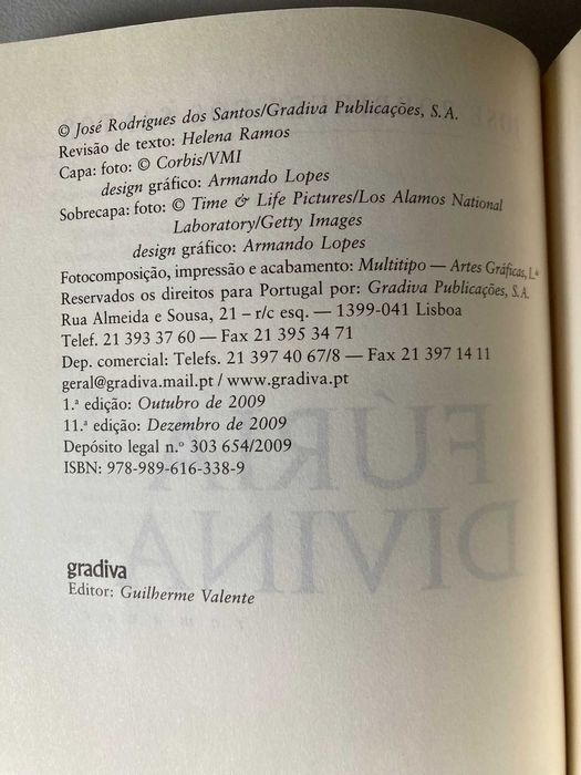 Fúria Divina, de José Rodrigues dos Santos