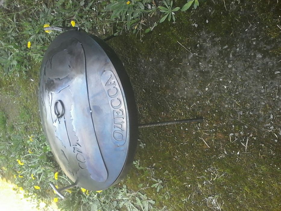 Сковорода 50см+кришка.из диска борон.Повністю Проварена.сковорідка.сад