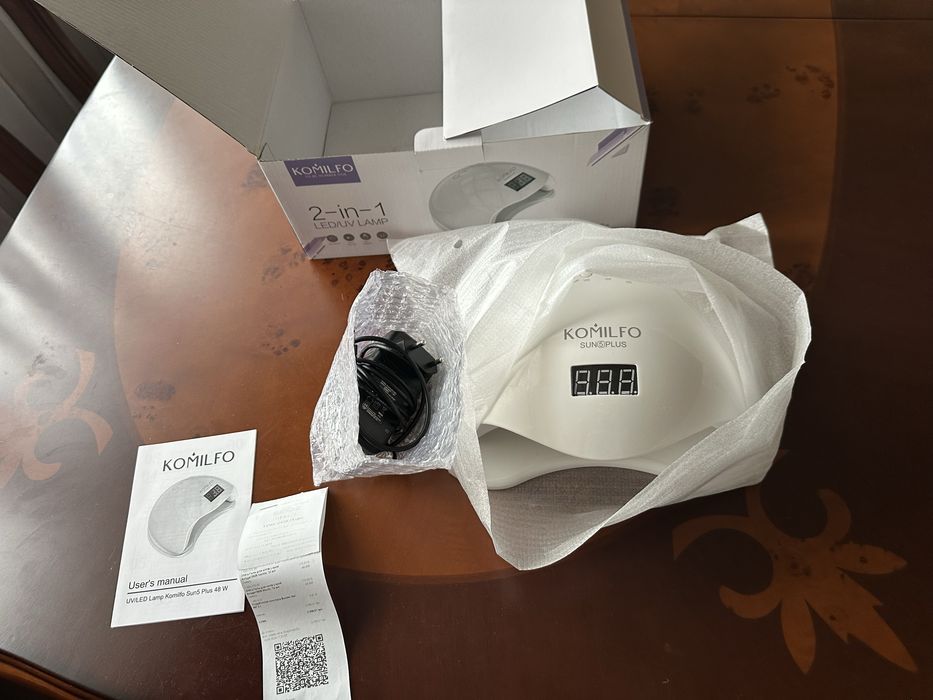 Універса-на UV Led Лампа для полімери-ції гель лаку Komilfo Sun 5 plus