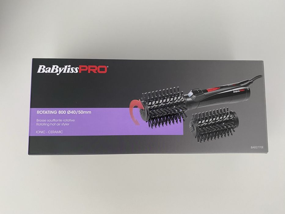 Escova Modeladora Rotativa BaByliss PRO Rotating 800 Hot Air Styler