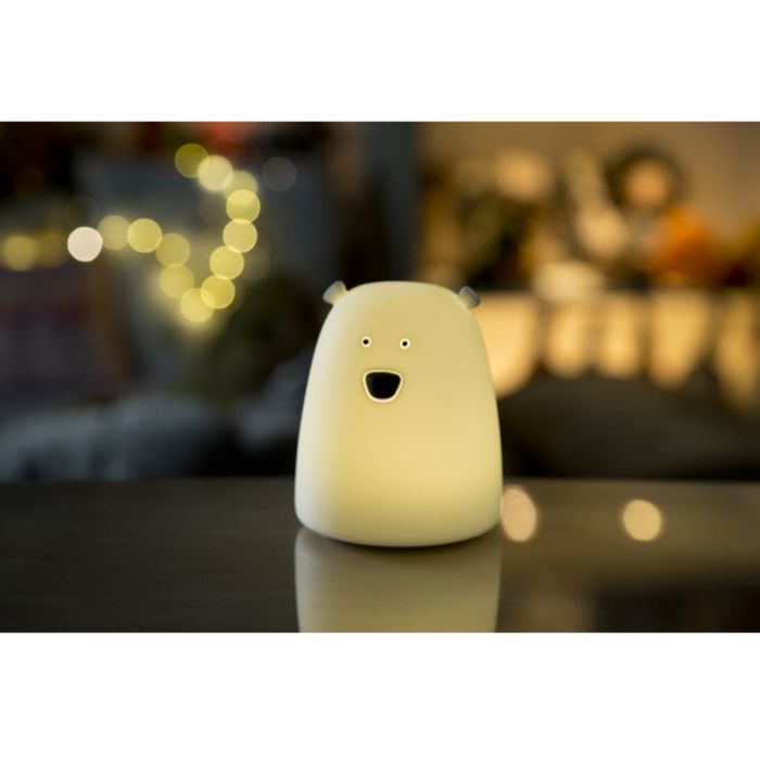 Miś Mały lampka silikonowa niebieska - Rabbit & Friends