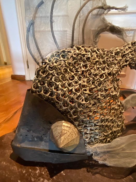 Escultura de Peixe em Ferro Furjado