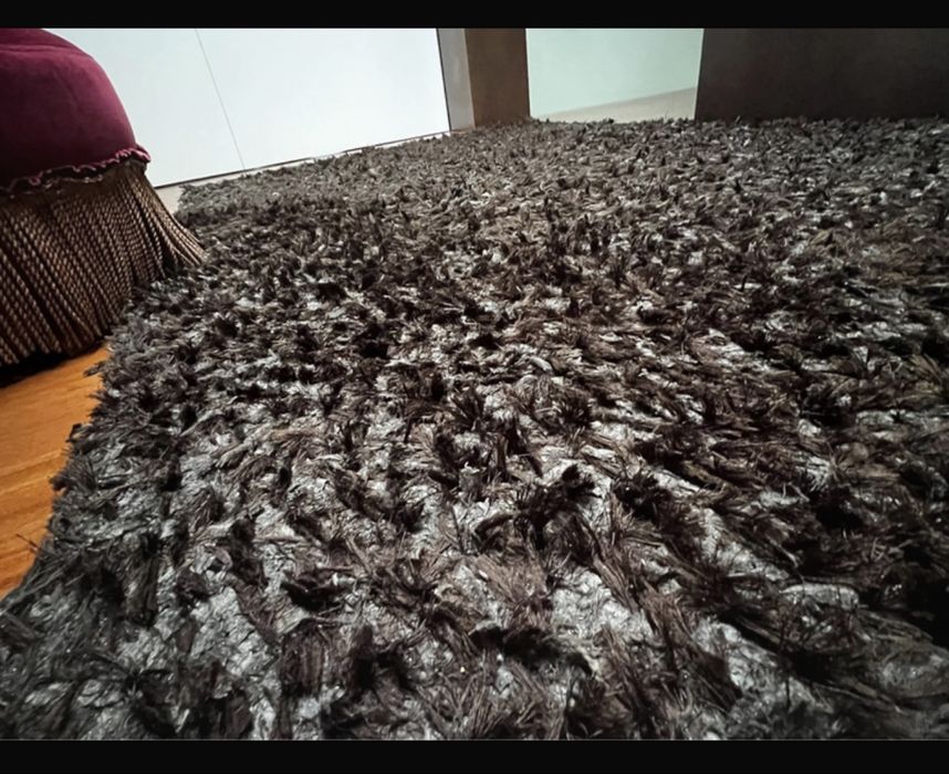 Carpete tapete castanho 2.20 - 1.60 m